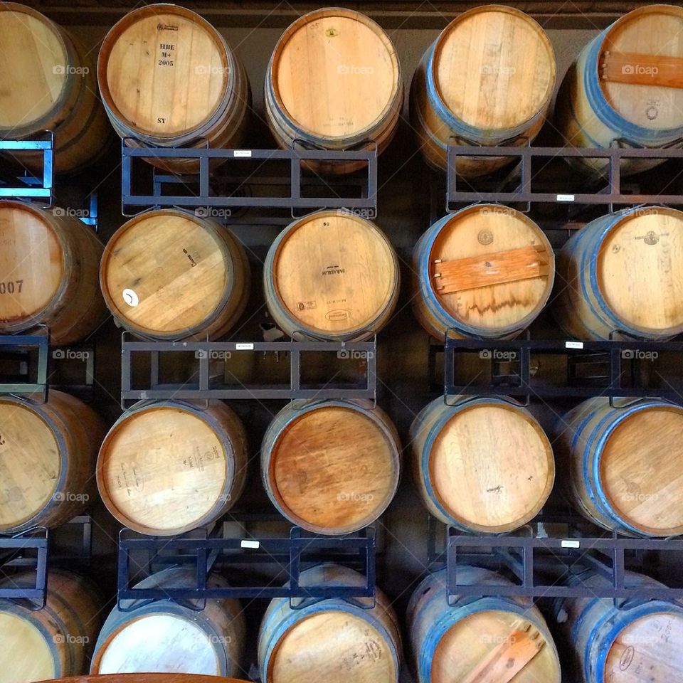 Wine barrels