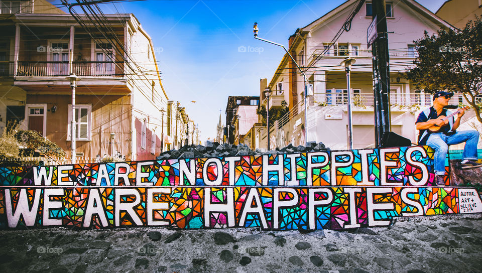 Valparaiso, happy, Hippie, Hippies, colors 