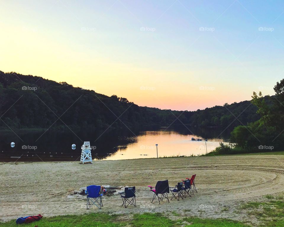 Sunset at Mohegan Lake