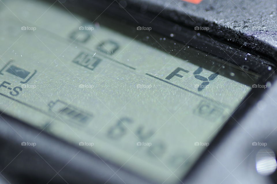 Aperture setting on camera