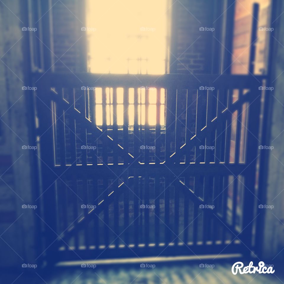 Elevator in old building 