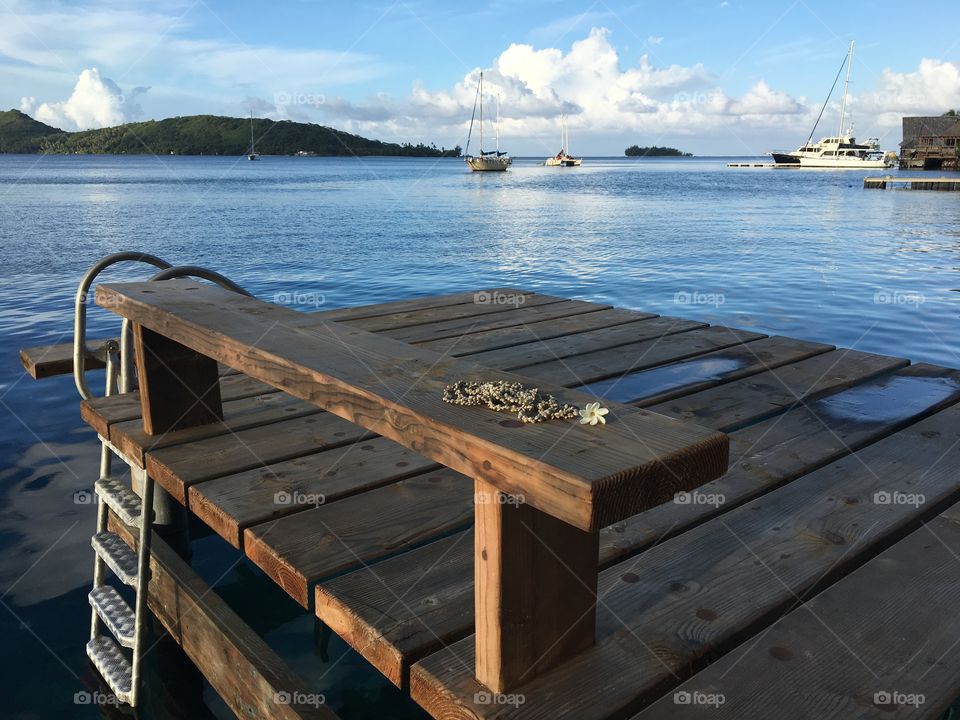 Pontoon and just have to dive 