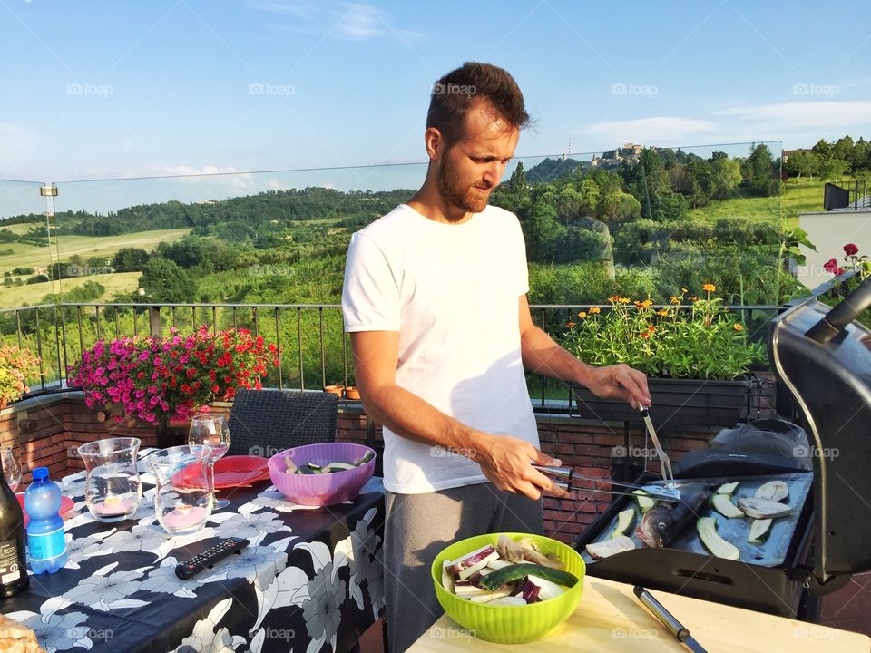 Barbecue in my terrace. Barbecue in my terrace