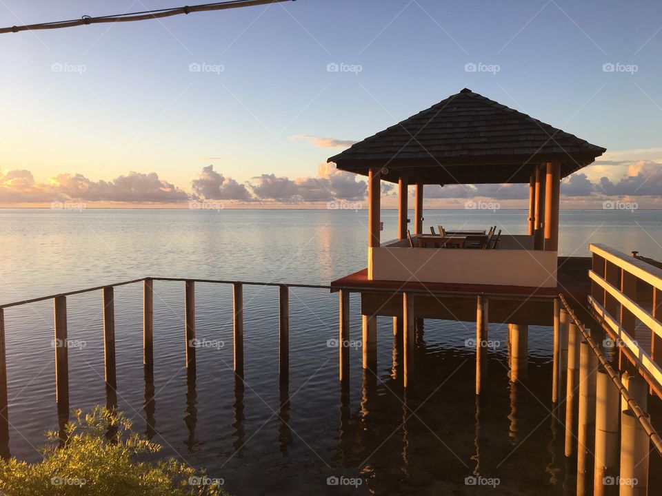Morning light in Tahiti
