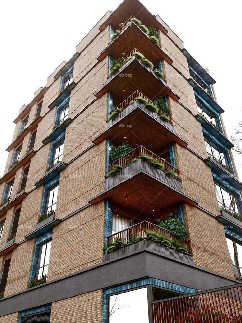 I love the brick color of buildings, both in old and modern buildings