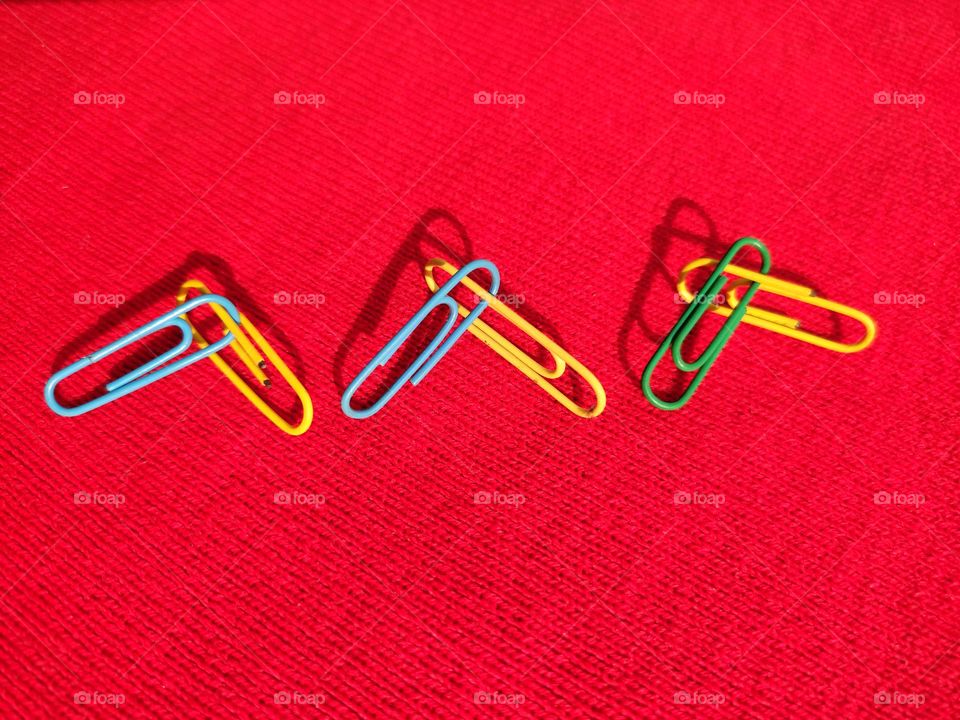 set of metal paper pins