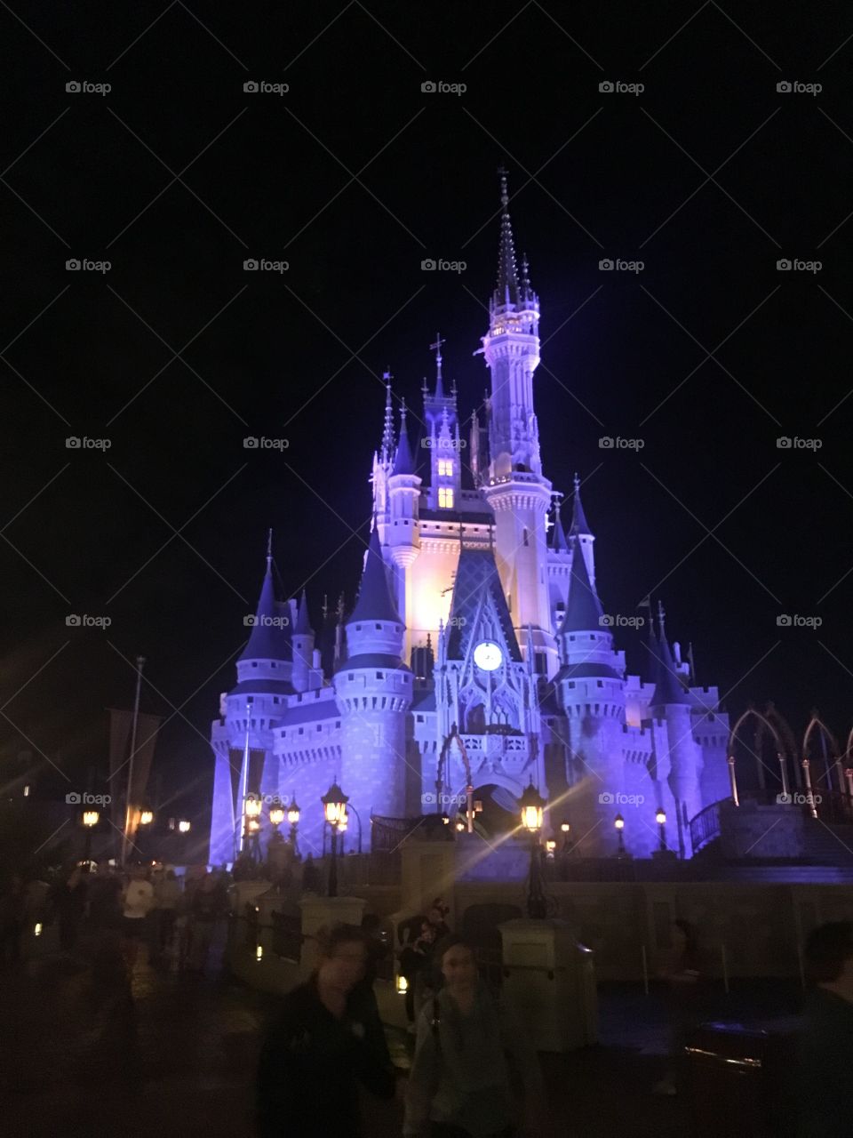 Cinderella castle at night Disney World Magic Kingdom