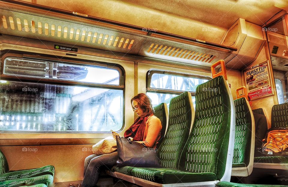 Train. Inside of train 