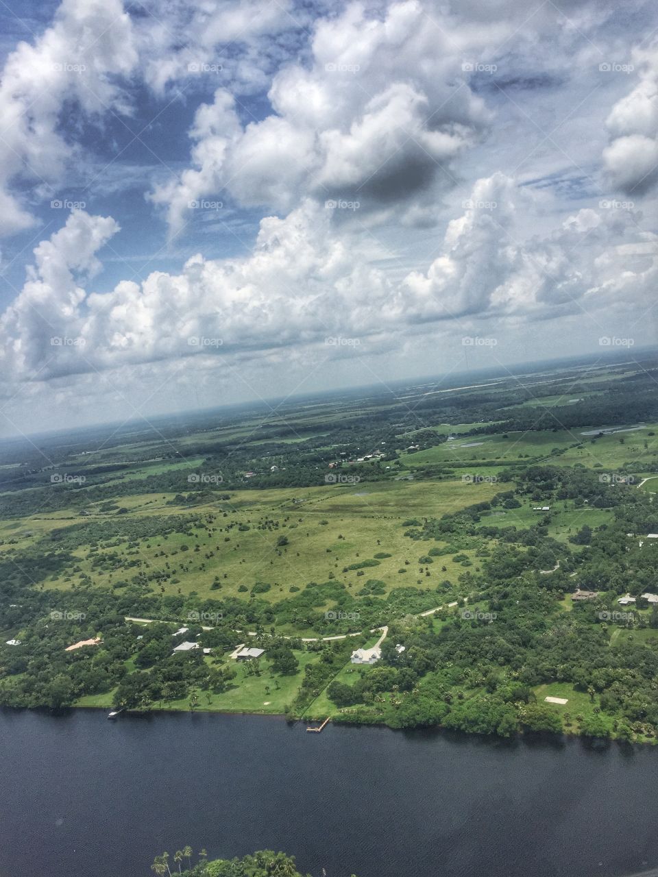 Sky view. A gorgeous sky view of Florida 