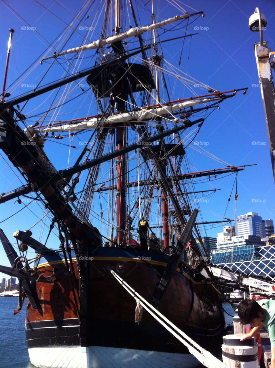 sunny boat ship harbour by splicanka