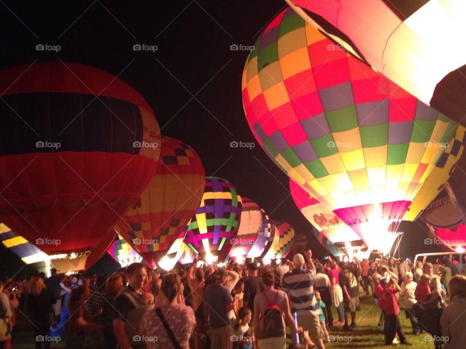 Balloon glow