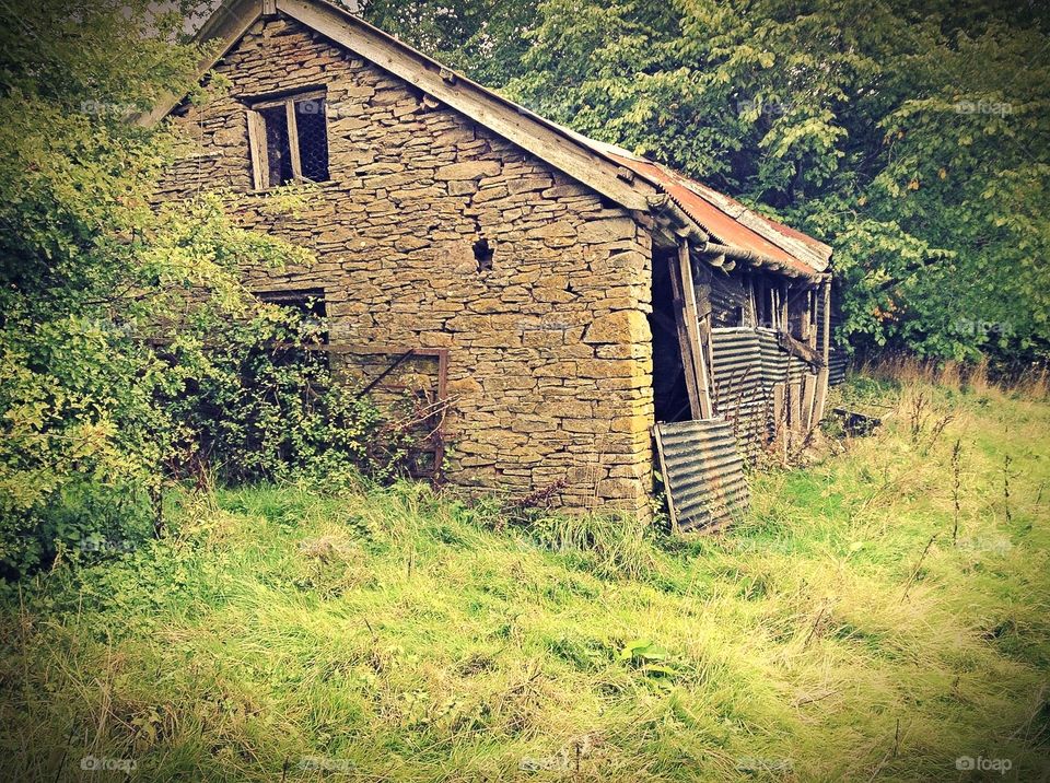 Old code barn in Wales.