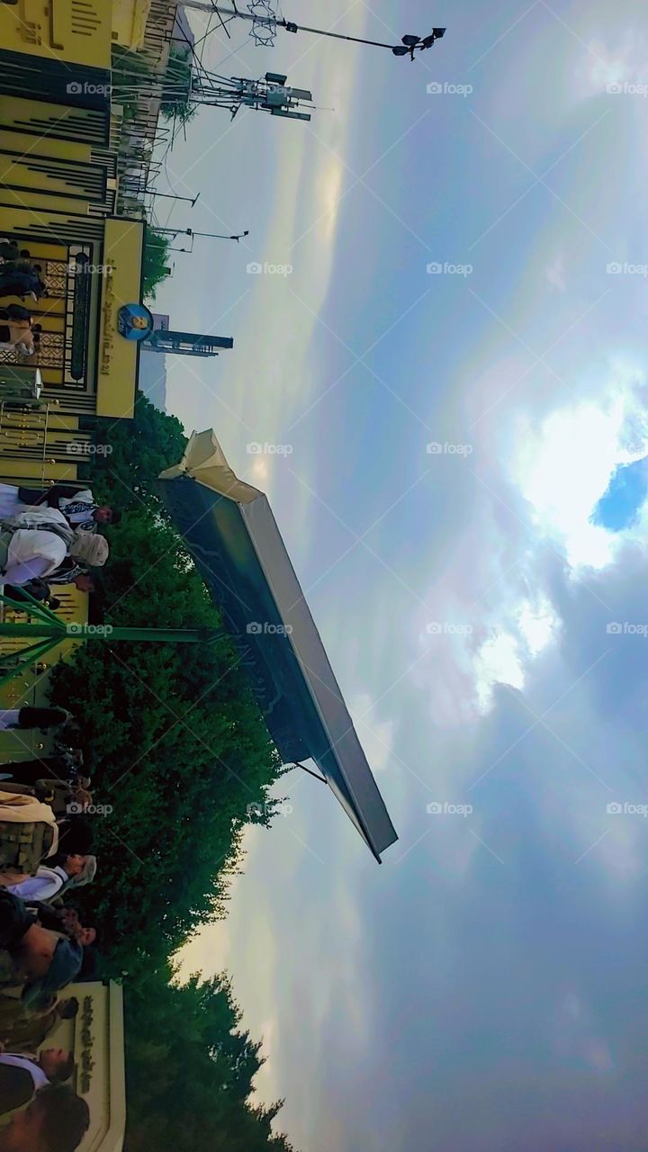 Glory be to God, the magnificent and picturesque view and the natural green trees are a view that is nothing more wonderful than it