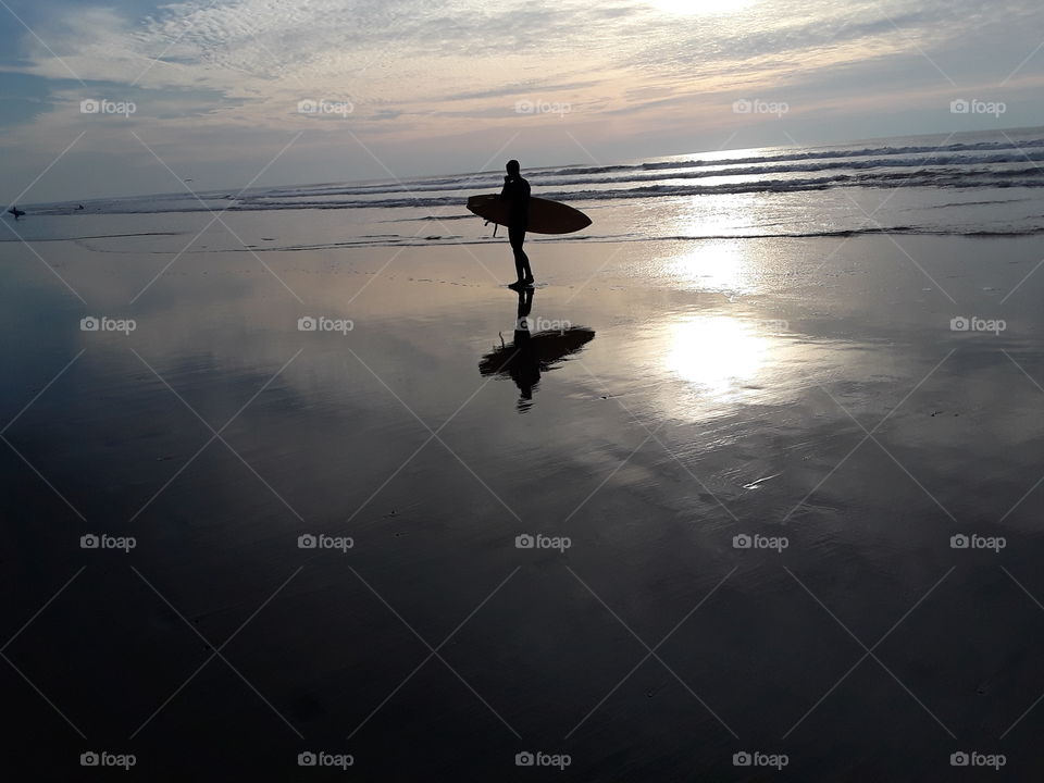 surfing Ocean beach San Francisco California