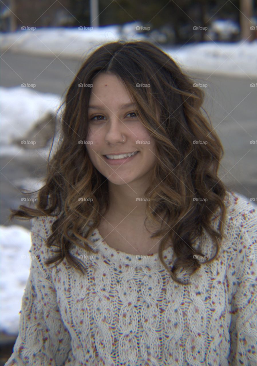 Young Millennial Girl Close-Up