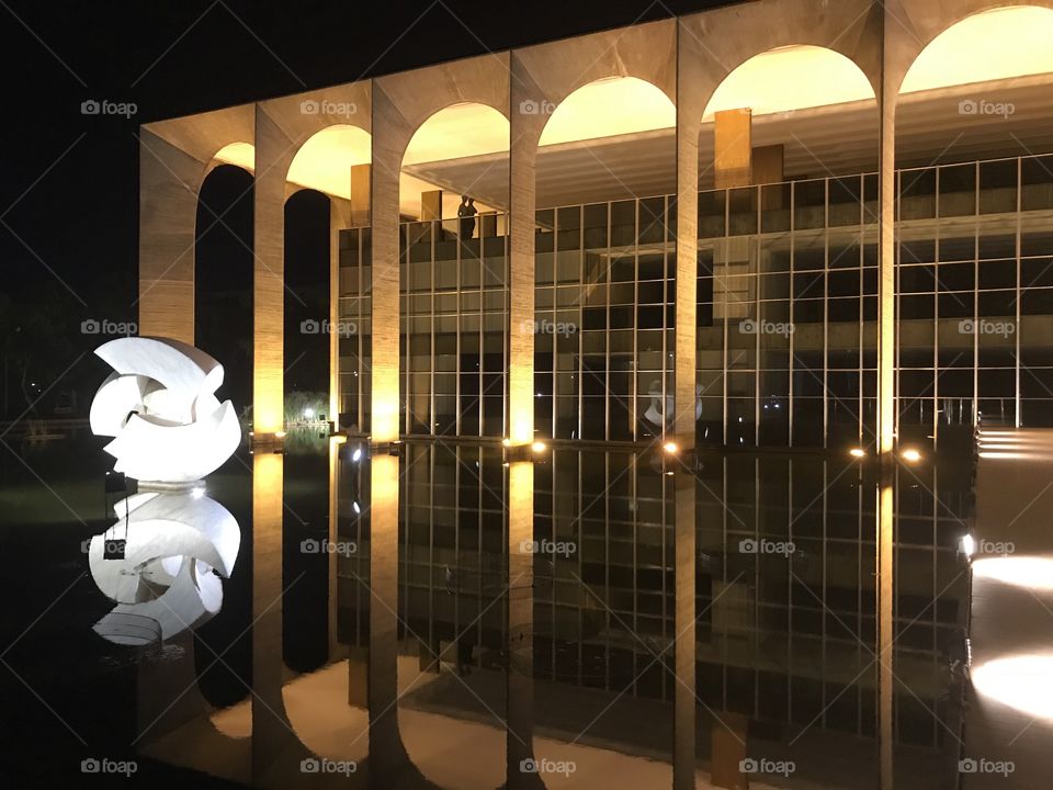 Itamaraty Palace, headquarters of the foreign Ministry in Brasilia - Federal District / Brazil.