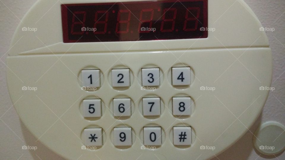 Safe number pad