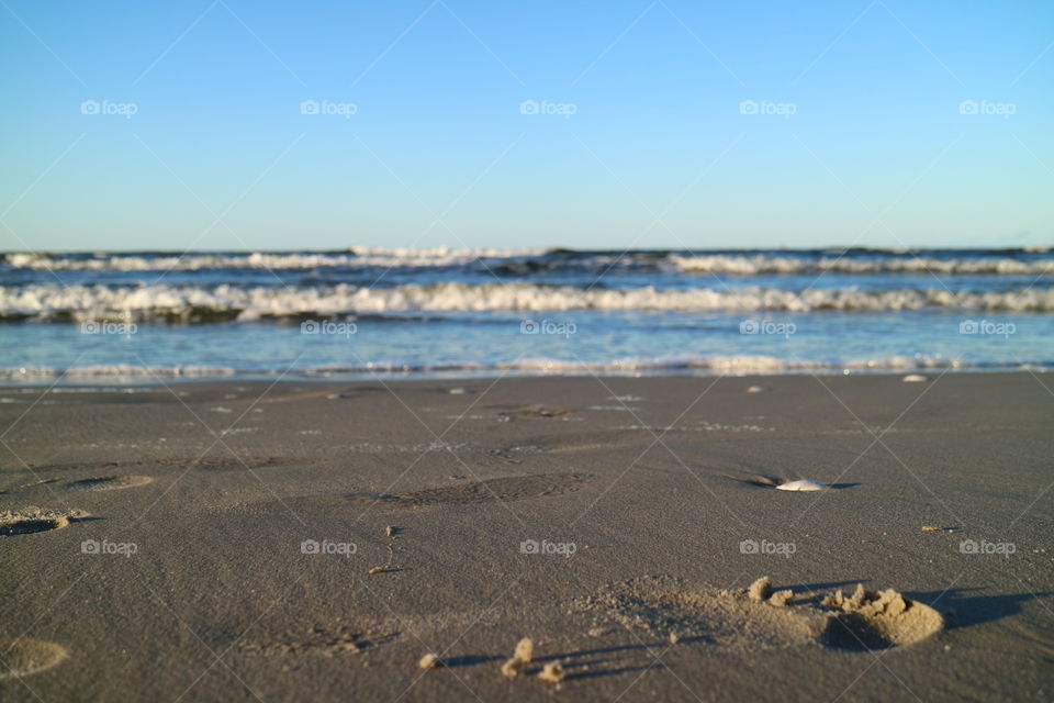 The beach in Karlshagen on the island of Usedom in Germany