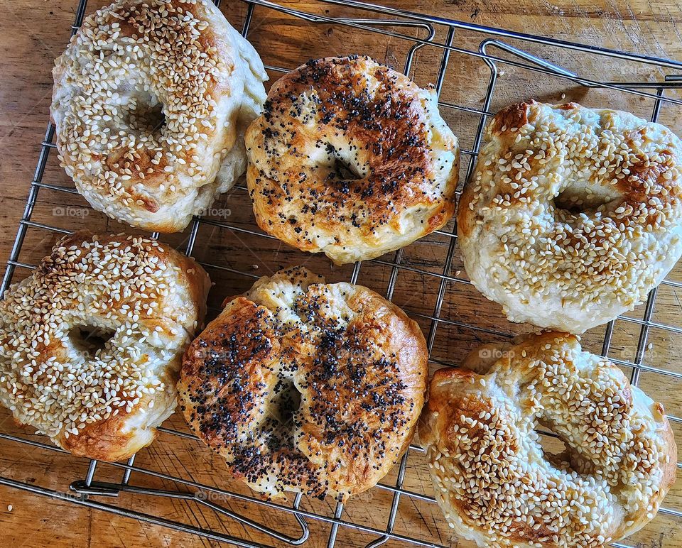 Homemade bagels