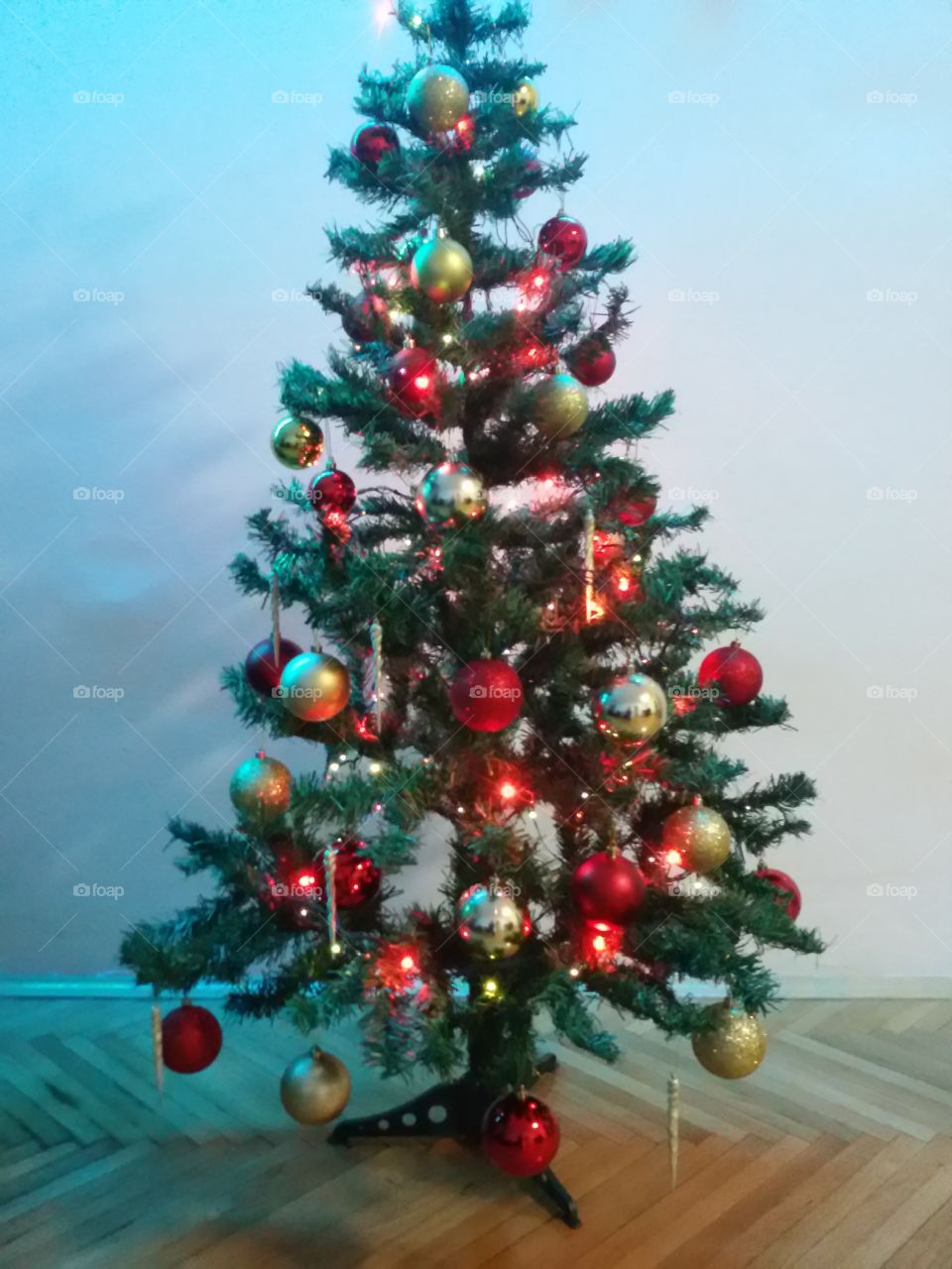 Christmas tree and decorations