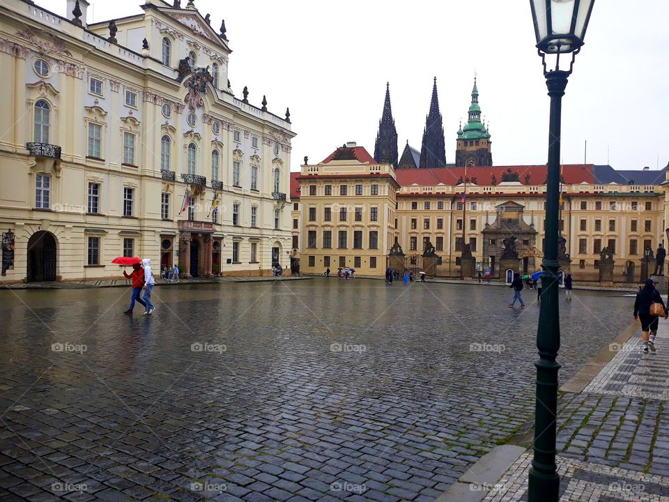 Reflection of the rain, Prague castle