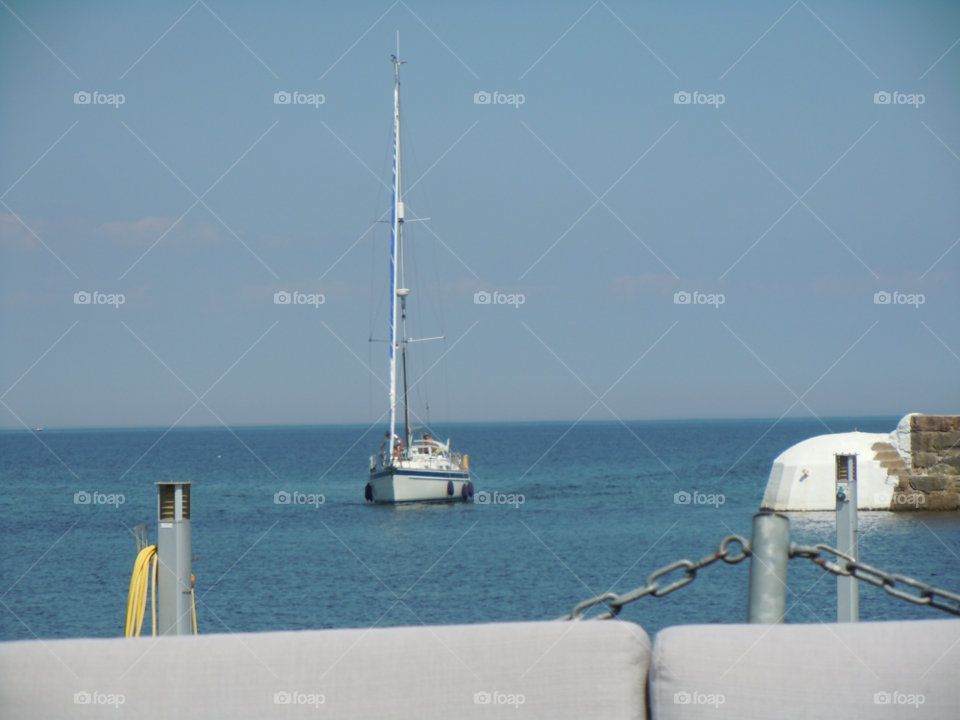 water sea harbor sailboat by MagnusPm