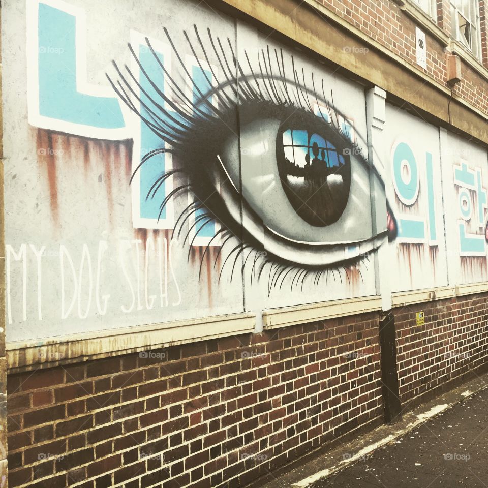 Street art in Birmingham England 