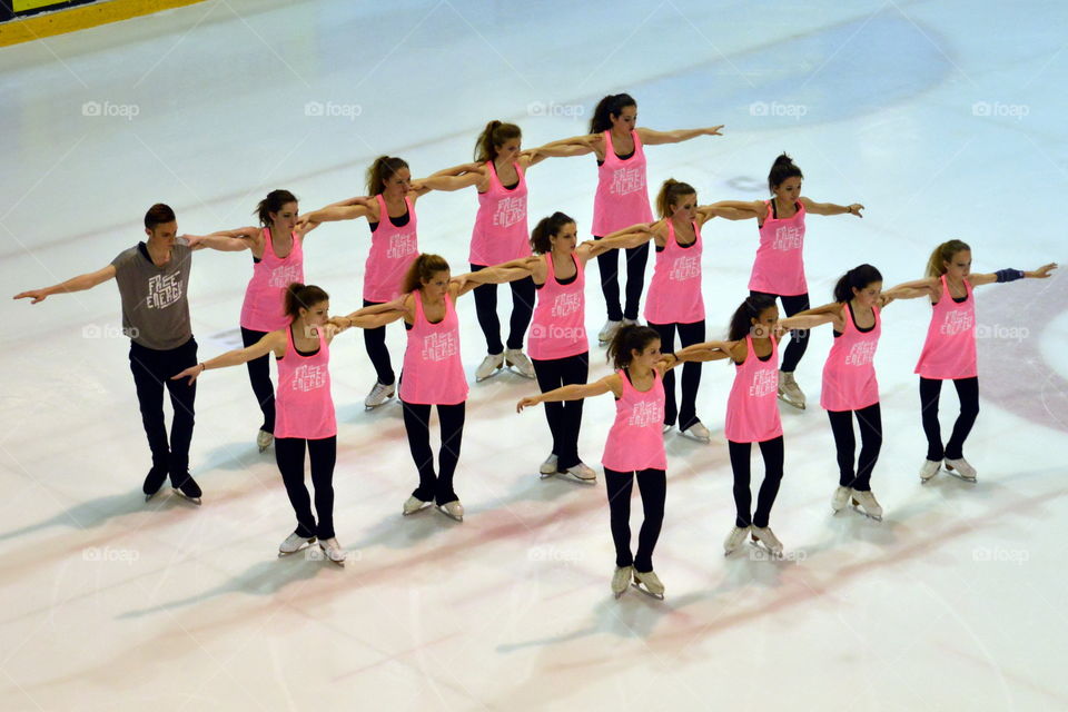 synchronized ice skating