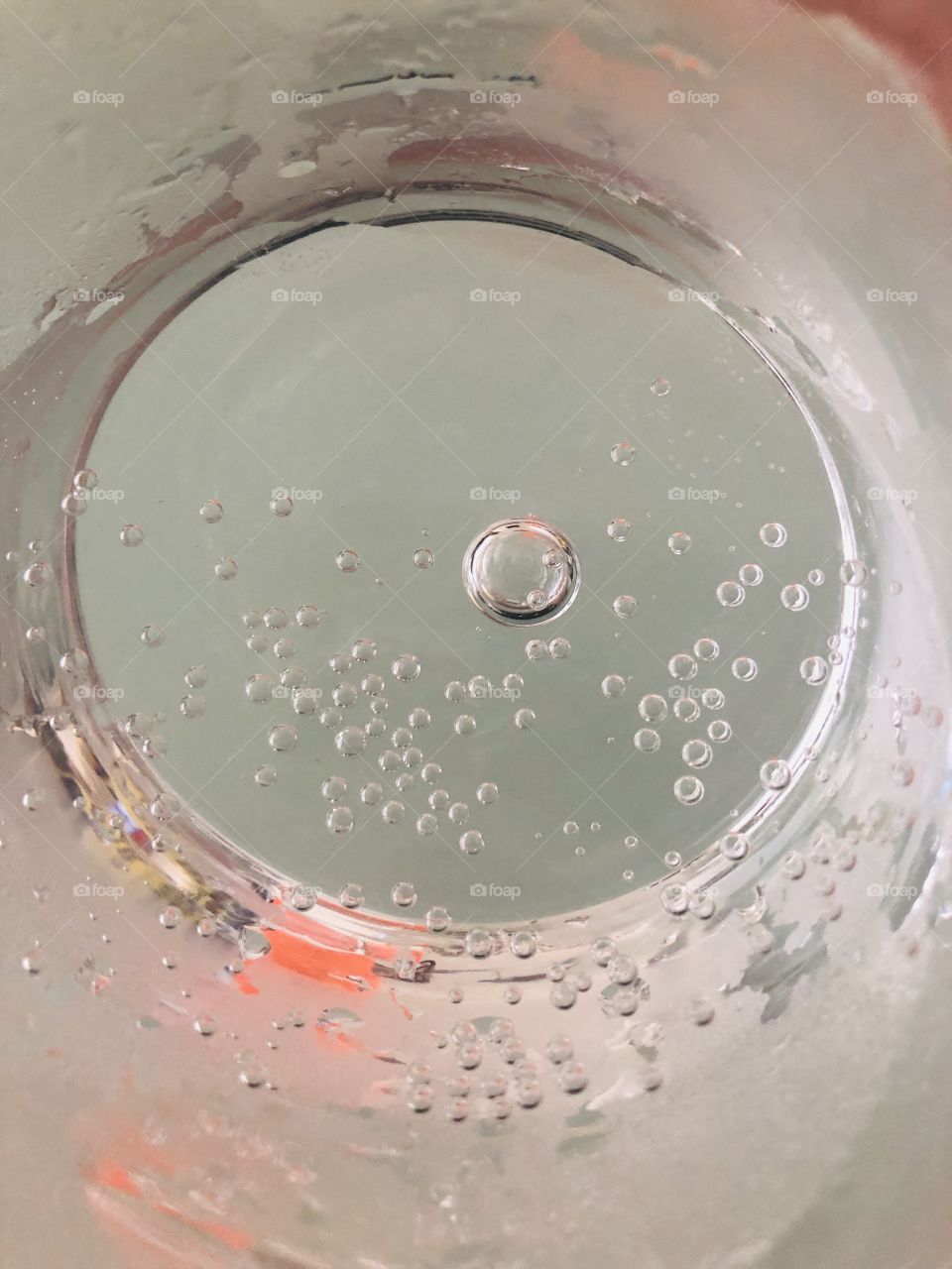 Frosted crystal table & soda glass