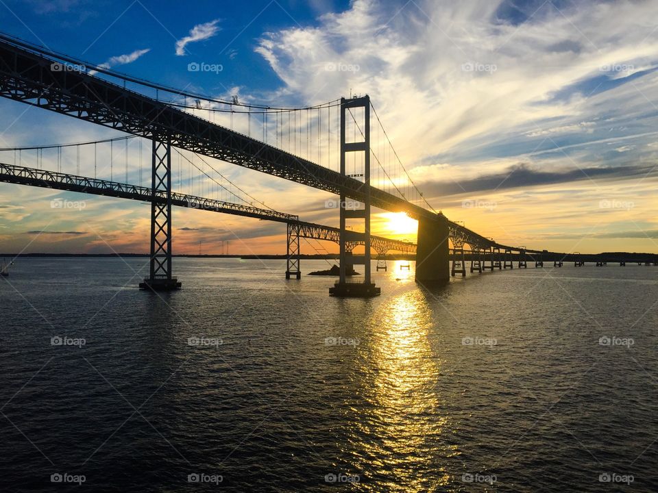 Bridge sunset