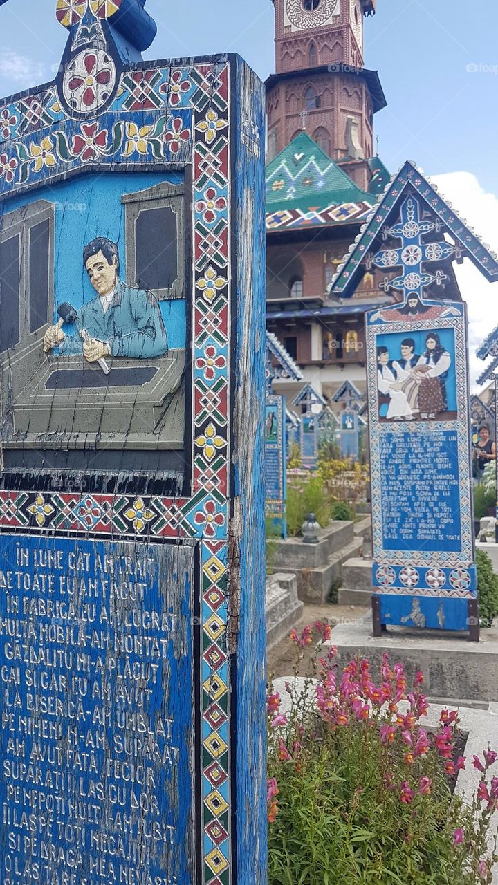 the happy cemetery, Săpânta, Romania