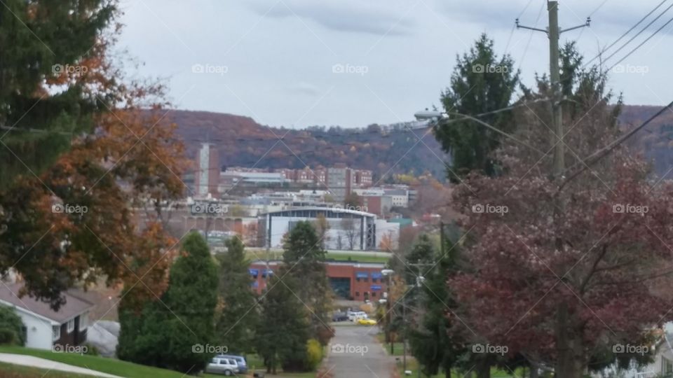 view atop the hill