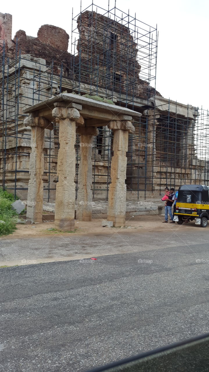 underconstruction of ruins of past