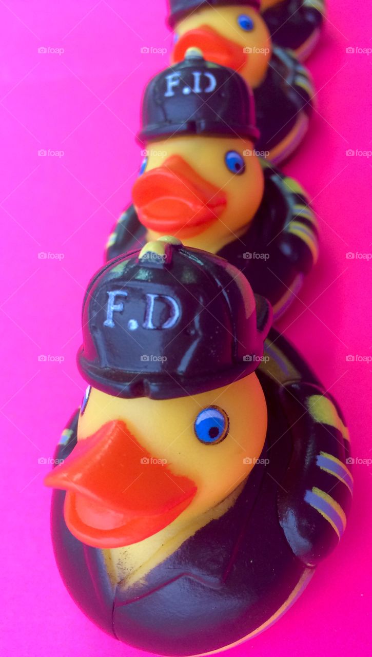 Rubber duckies firemen 