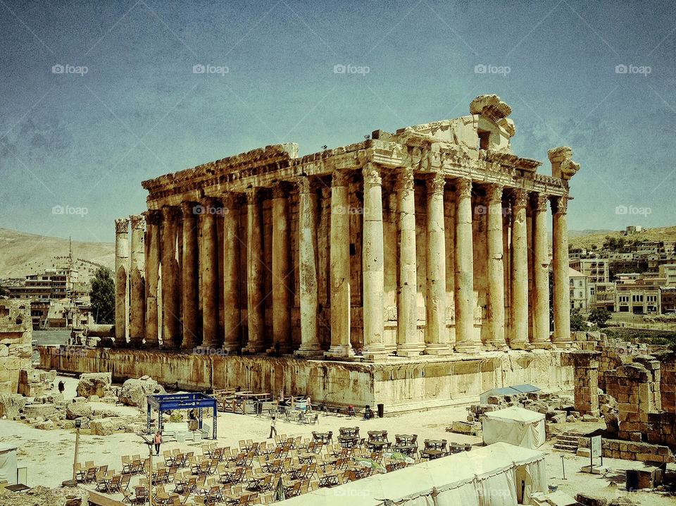 rome old column old building by acker