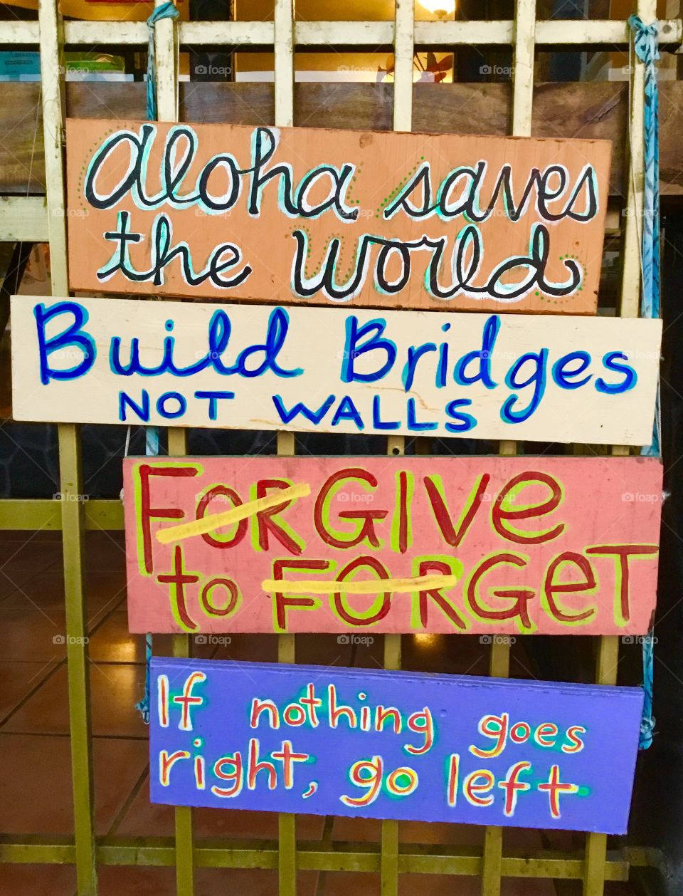 Signs of good in Pahoa, Hawaii