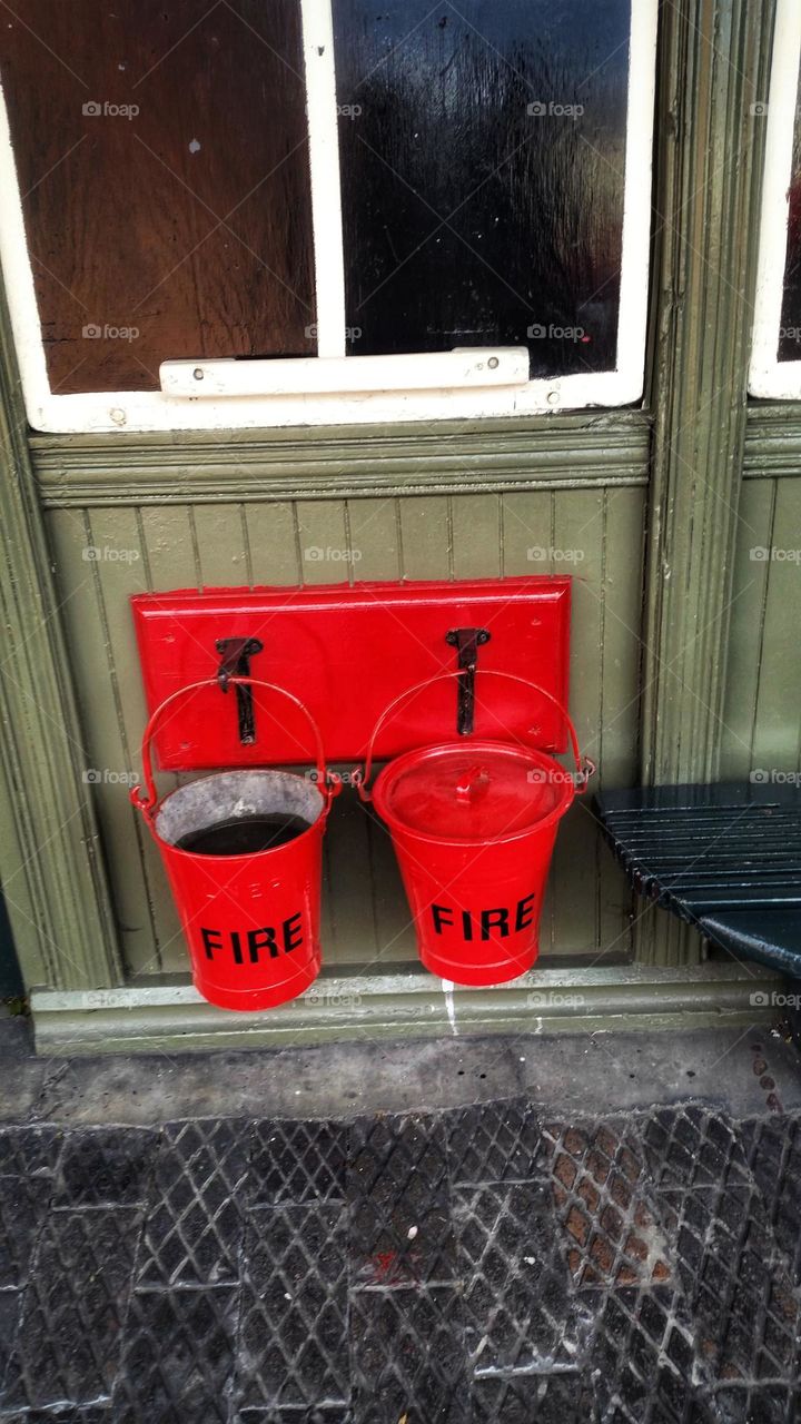 Old fire buckets