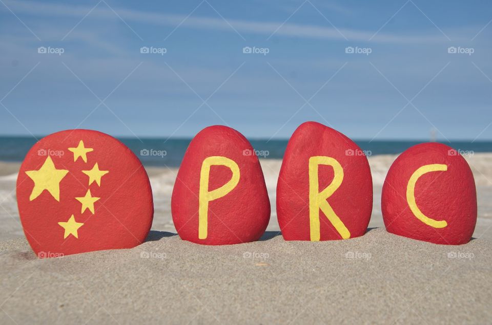 PRC, People's Republic of China on stones