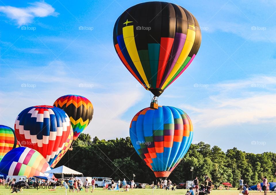 Hot air balloons 