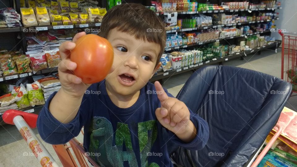 Criança Supermercado Merchandising