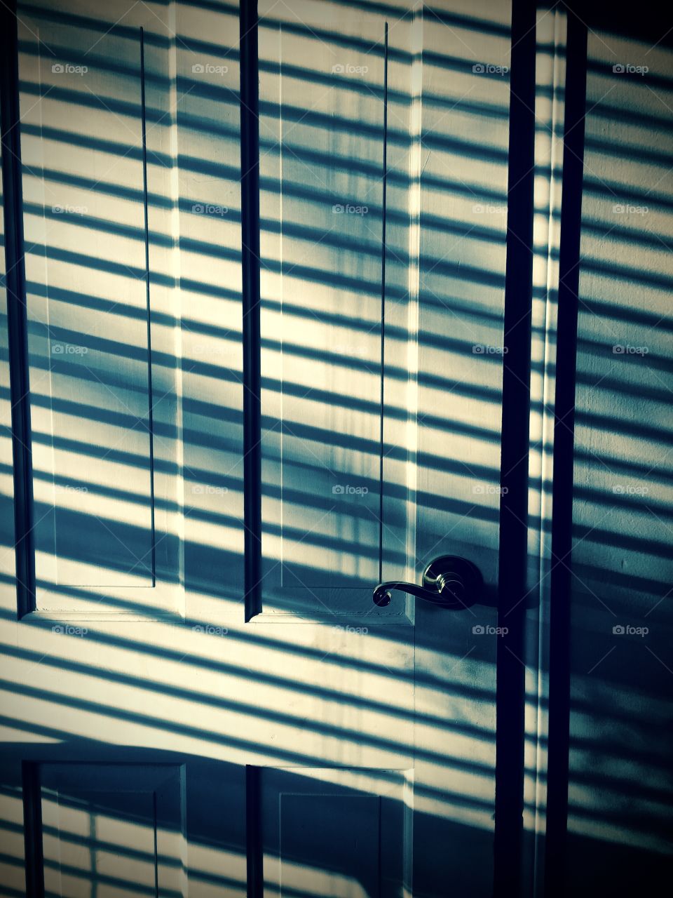 Shadows on door 