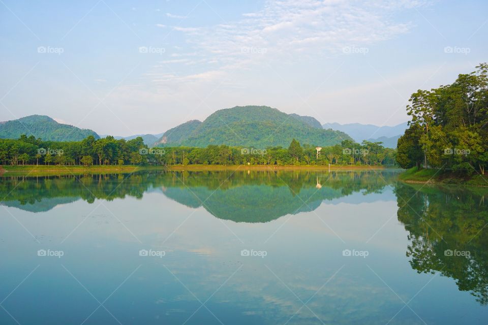 Scenic view of reflection