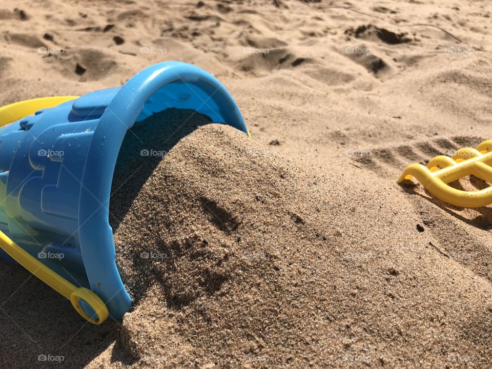 Toys used for playing in the sand