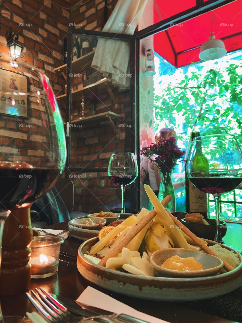 Cozy Winery: Wine & Cheese in Warm Dim Light