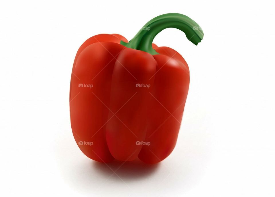 Digitally Created Red Pepper