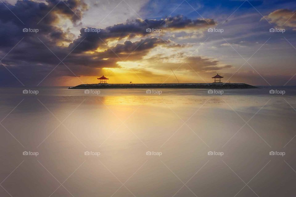 dawn at karang beach sanur bali