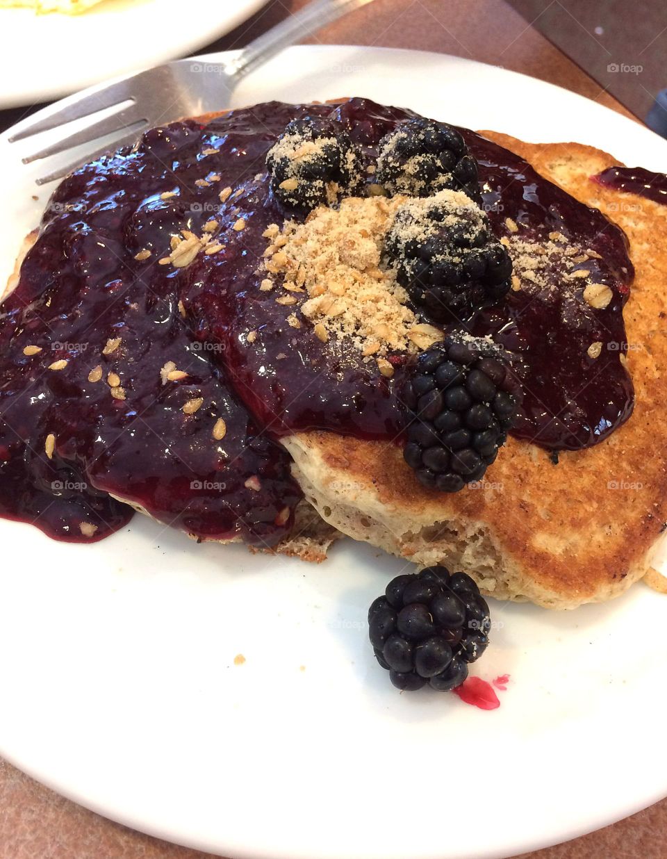 Blueberry pancakes