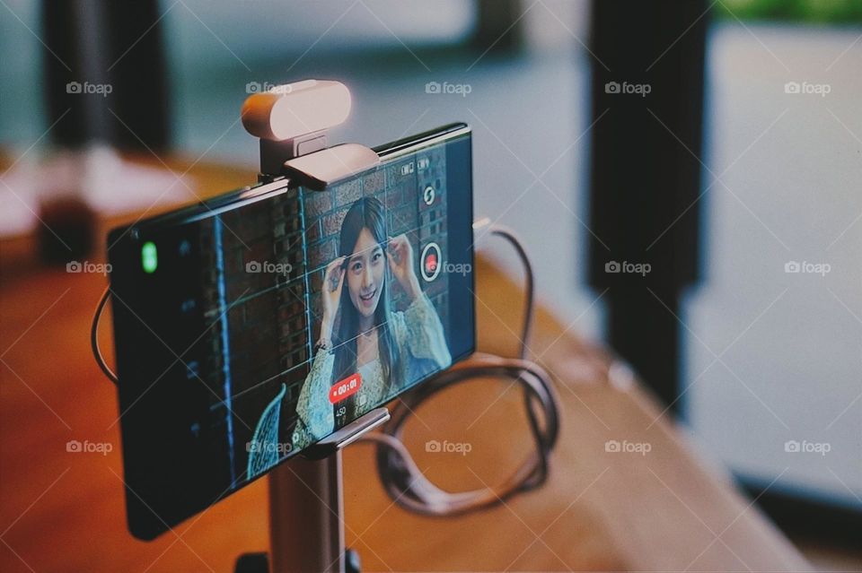 Video shooting in progress.