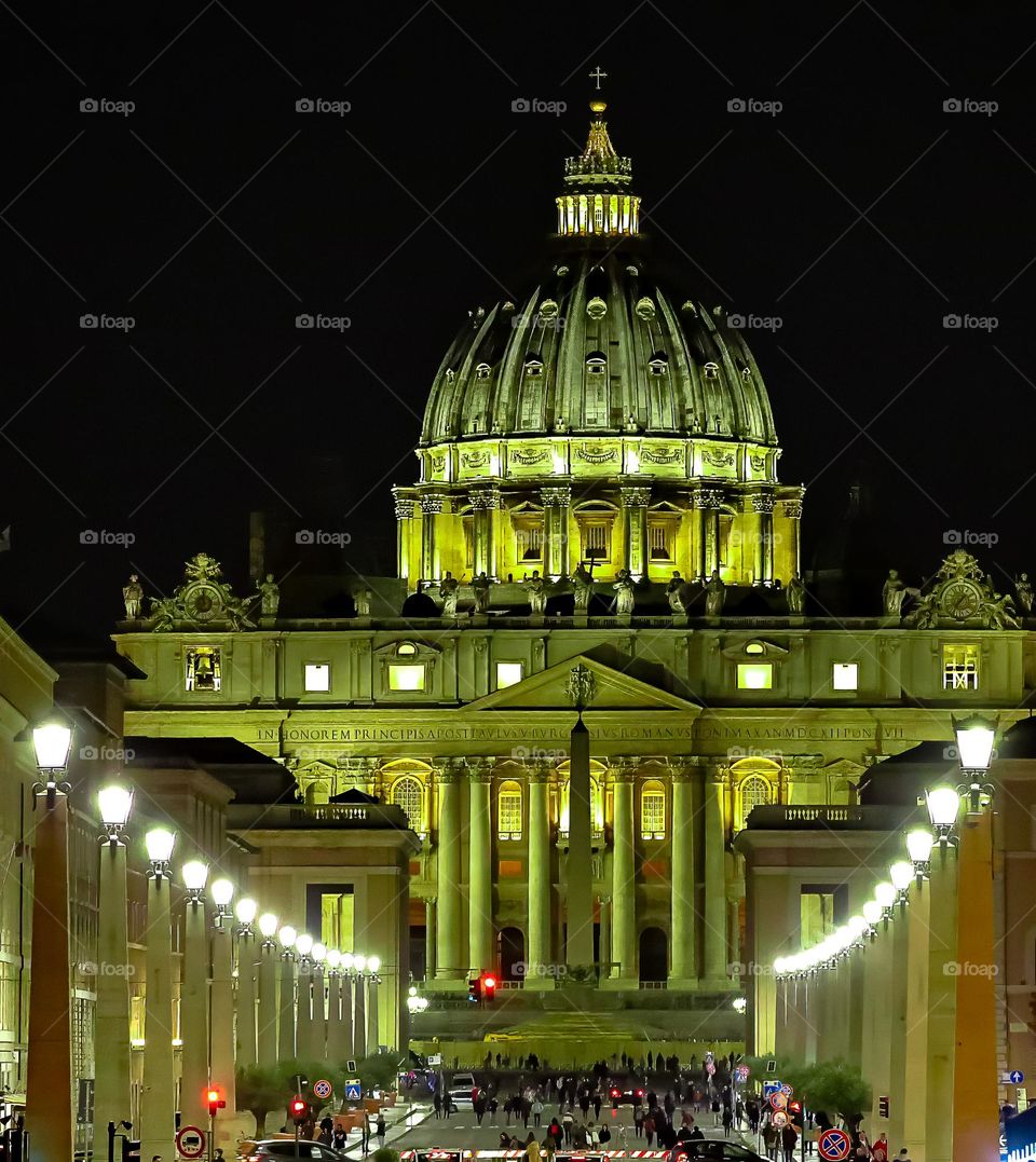 Majesty - St. Peter's Square Illuminated at Night