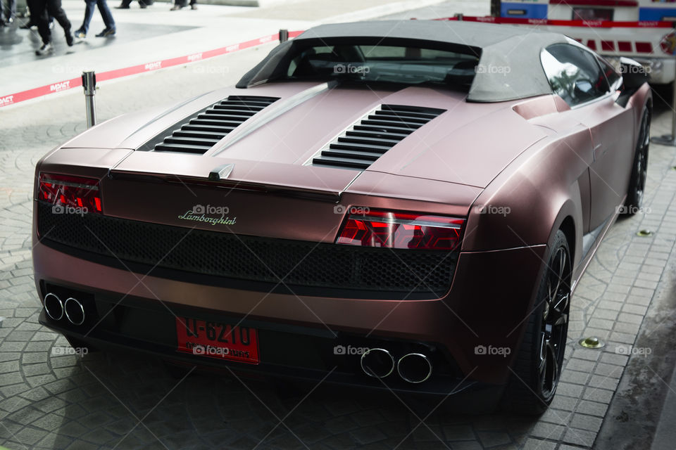 rear view Lamborghini Gallardo coupe cabriolet